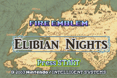 Fire Emblem - Elibian Nights (v5) Title Screen
